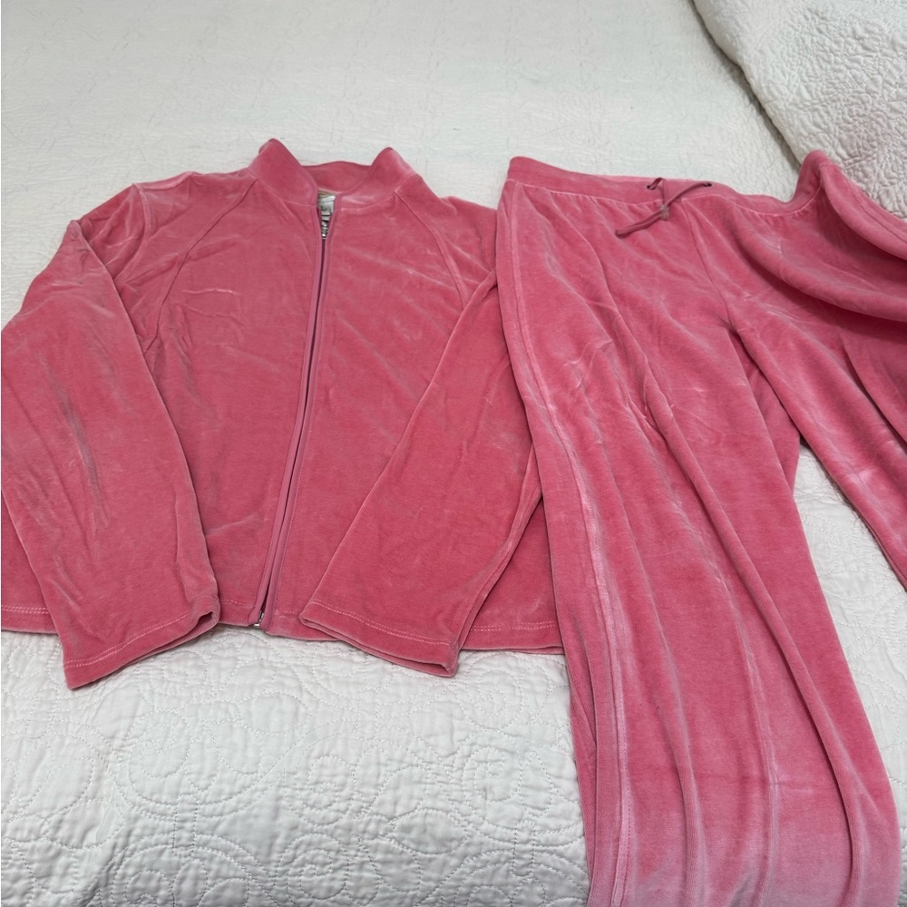 Talbots Pink Velour Jacket